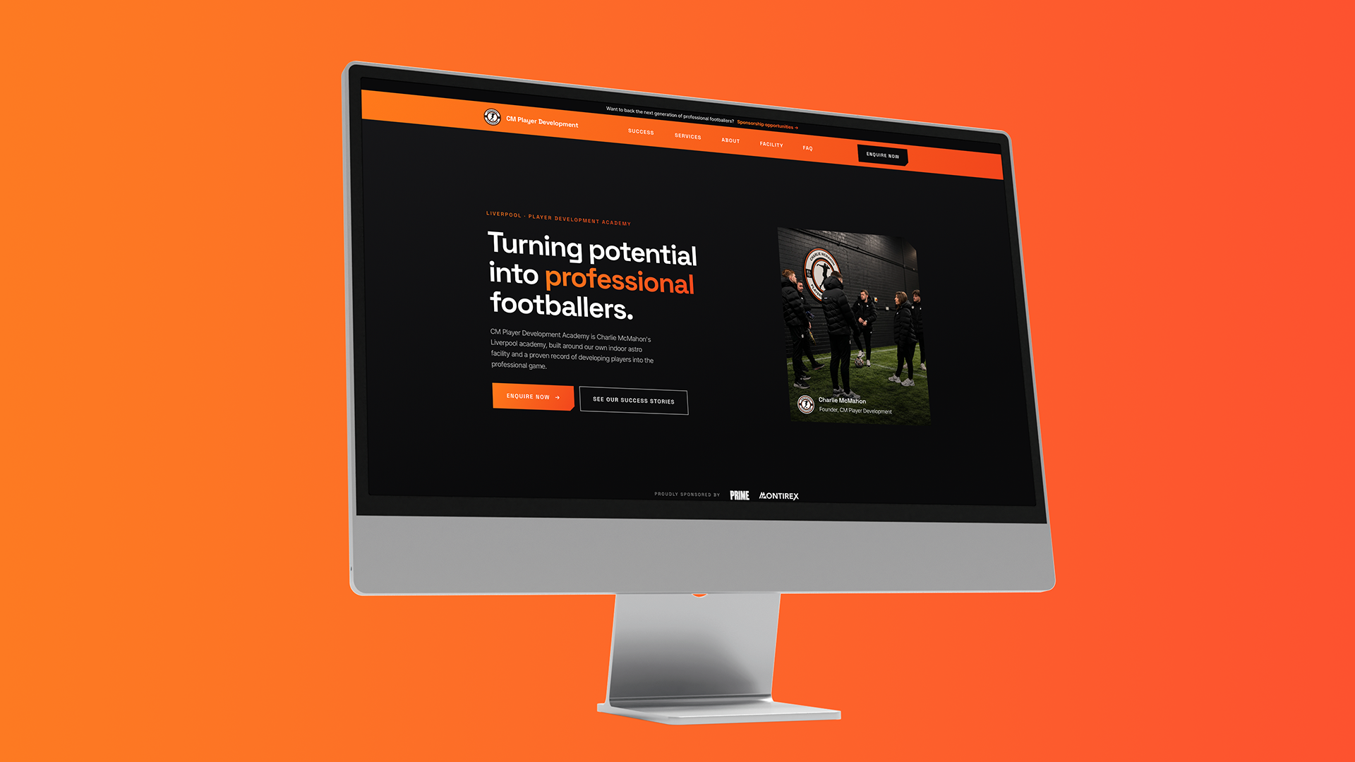 CM Player Development website screenshot