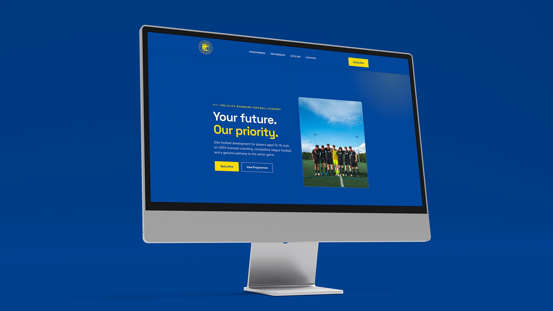 Pro Elite Woodkirk website screenshot