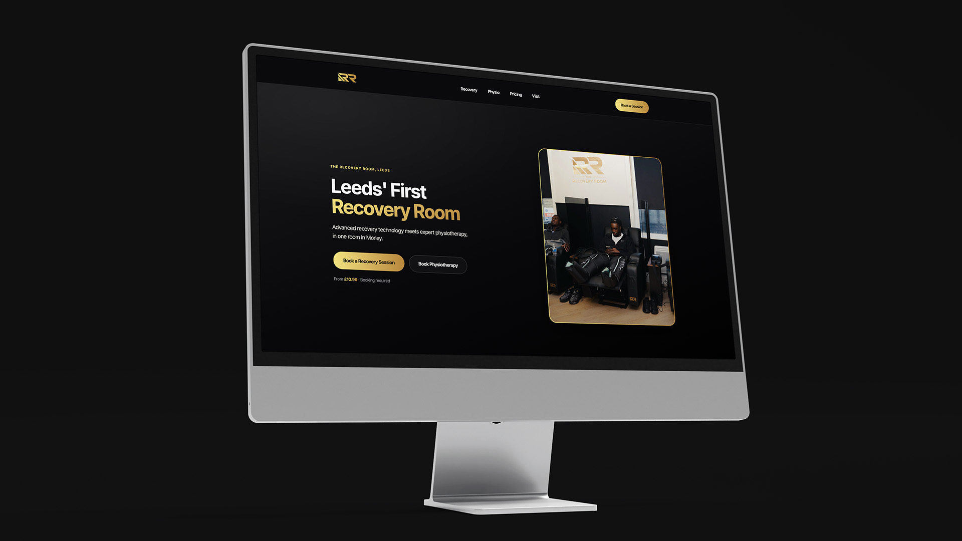 The Recovery Room website screenshot