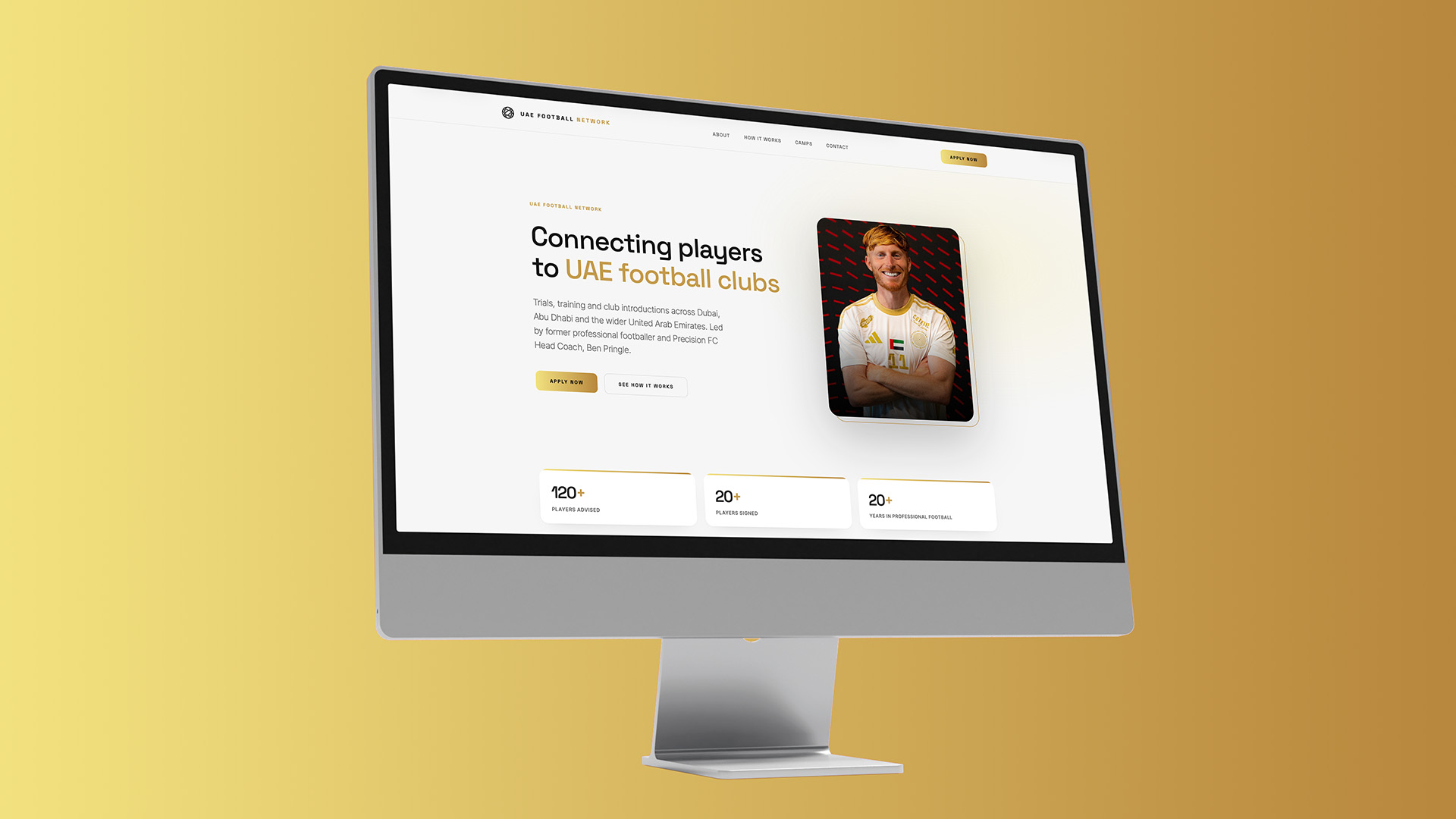 UAE Football Network website screenshot